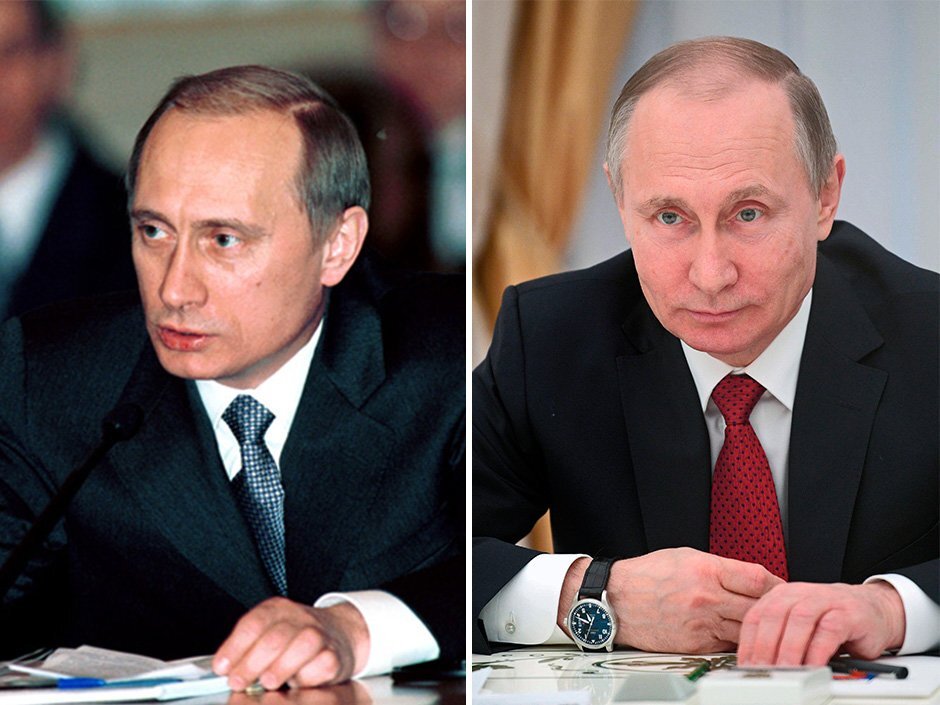 Путин 10 лет назад и сейчас фото