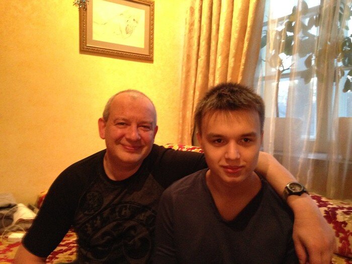 Дмитрий Марьянов с сыном Даниилом.