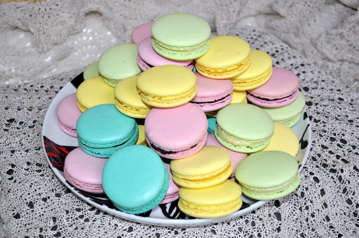 Макаронс (macarons) на французской меренге - пошаговый рецепт с фо�то на Готовим дома