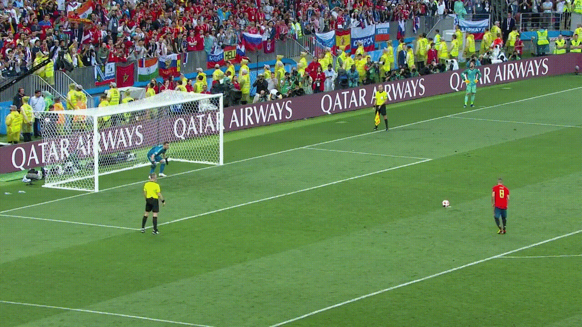 Серия пенальти. 2:2. Коке (промах).