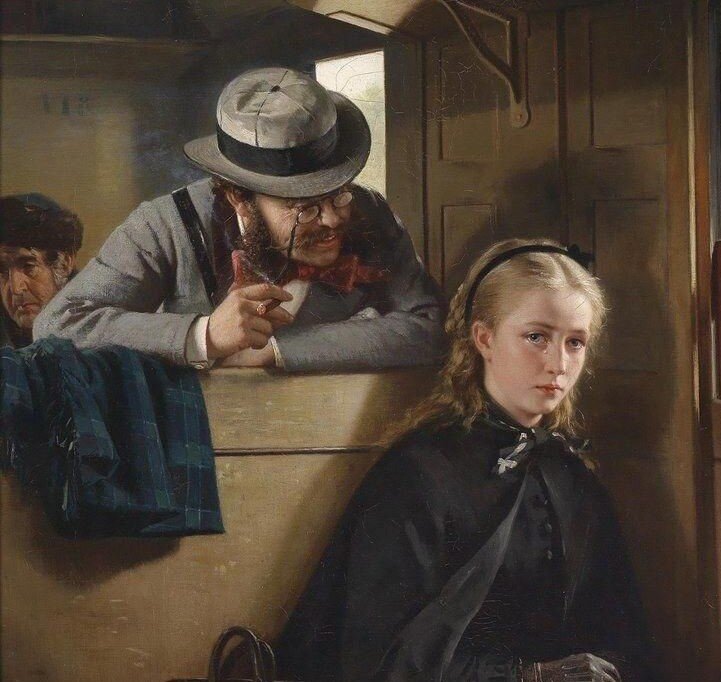 Berthold Woltze. "The Irritating Gentleman", 1874