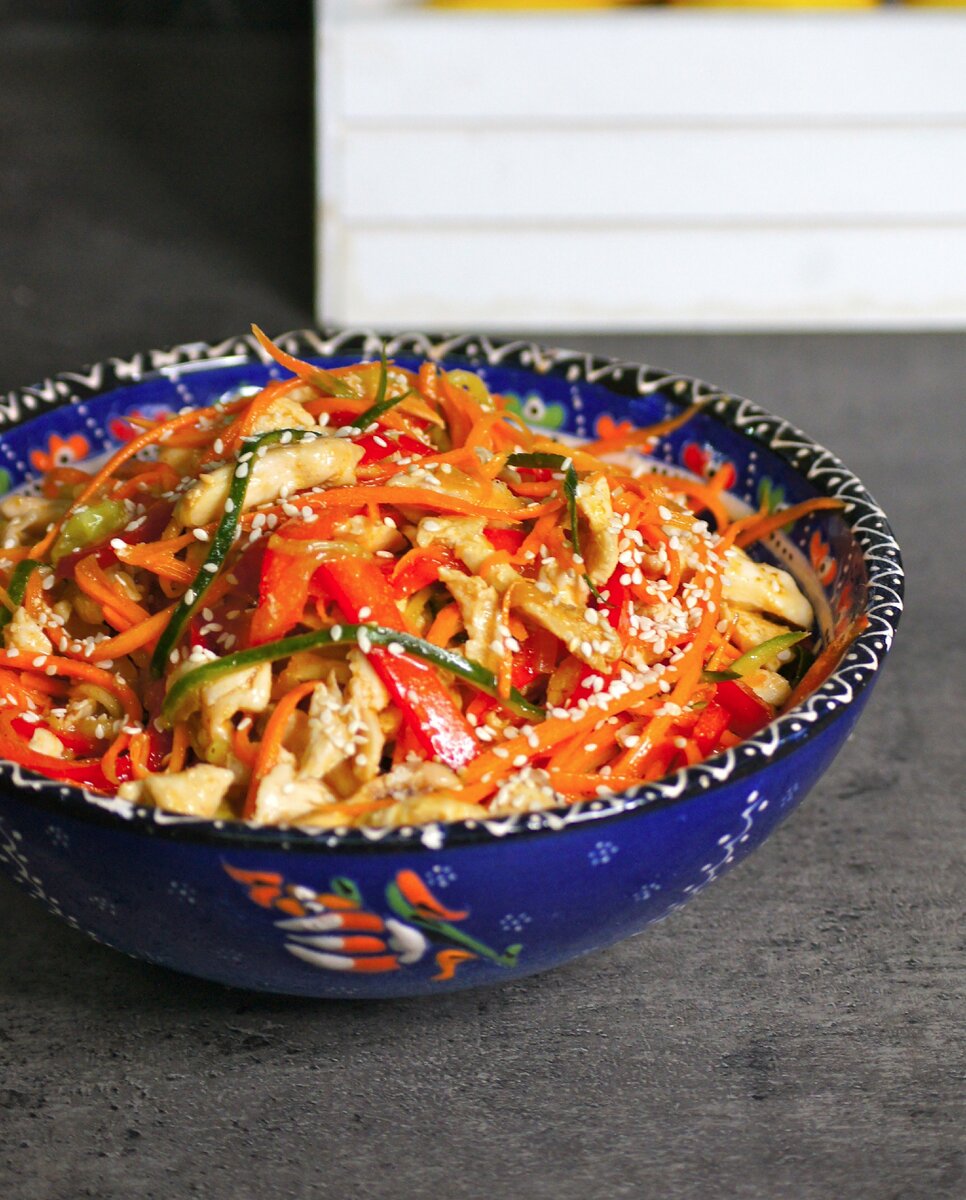 Хе из курицы с морковью