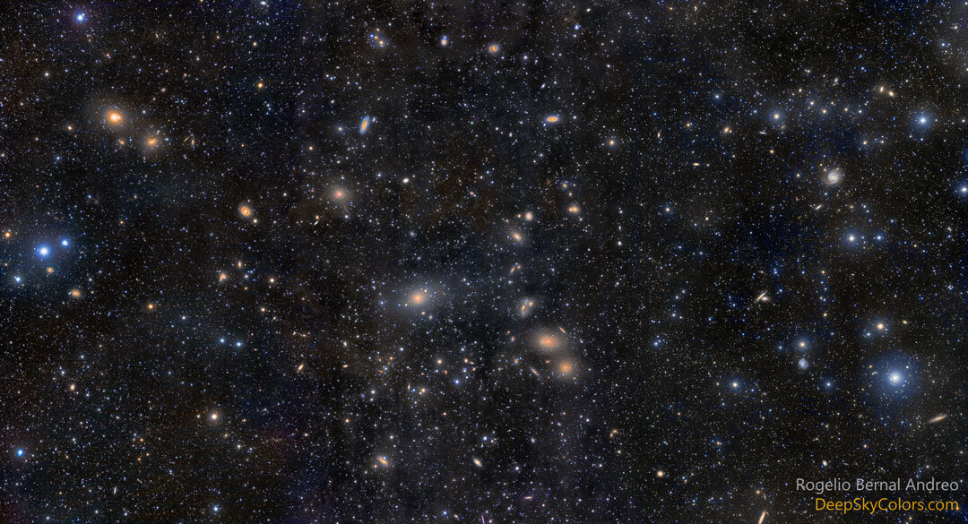 Скопление Дева. Rogelio Bernal Andreo (DeepSkyColors.com) 