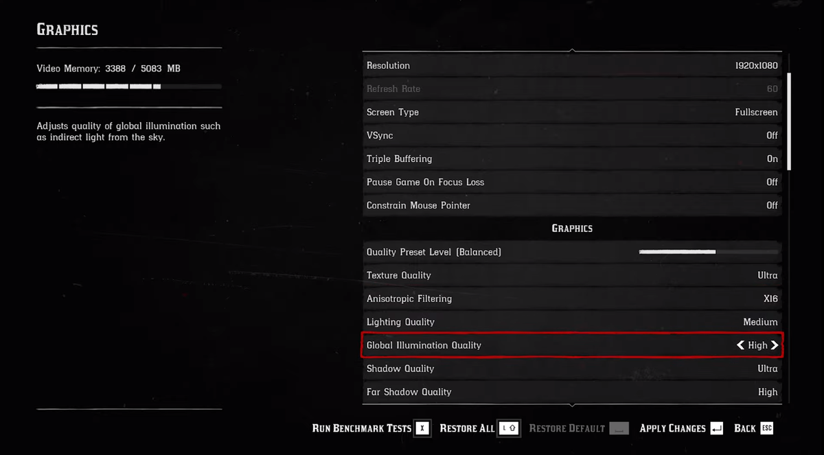 Настройки RDR2