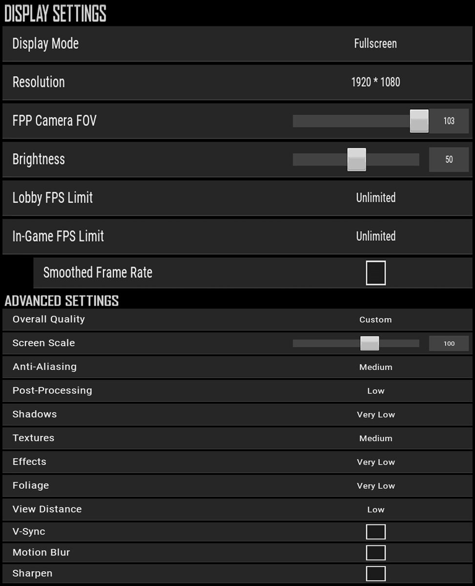 Settings pubg фото 2