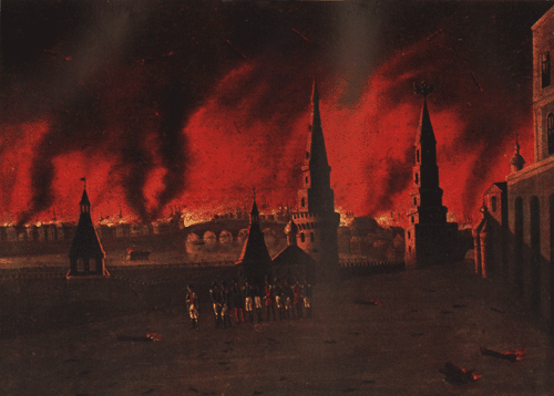 Картина Франческо Вендрамини «Московский пожар 1812 года»