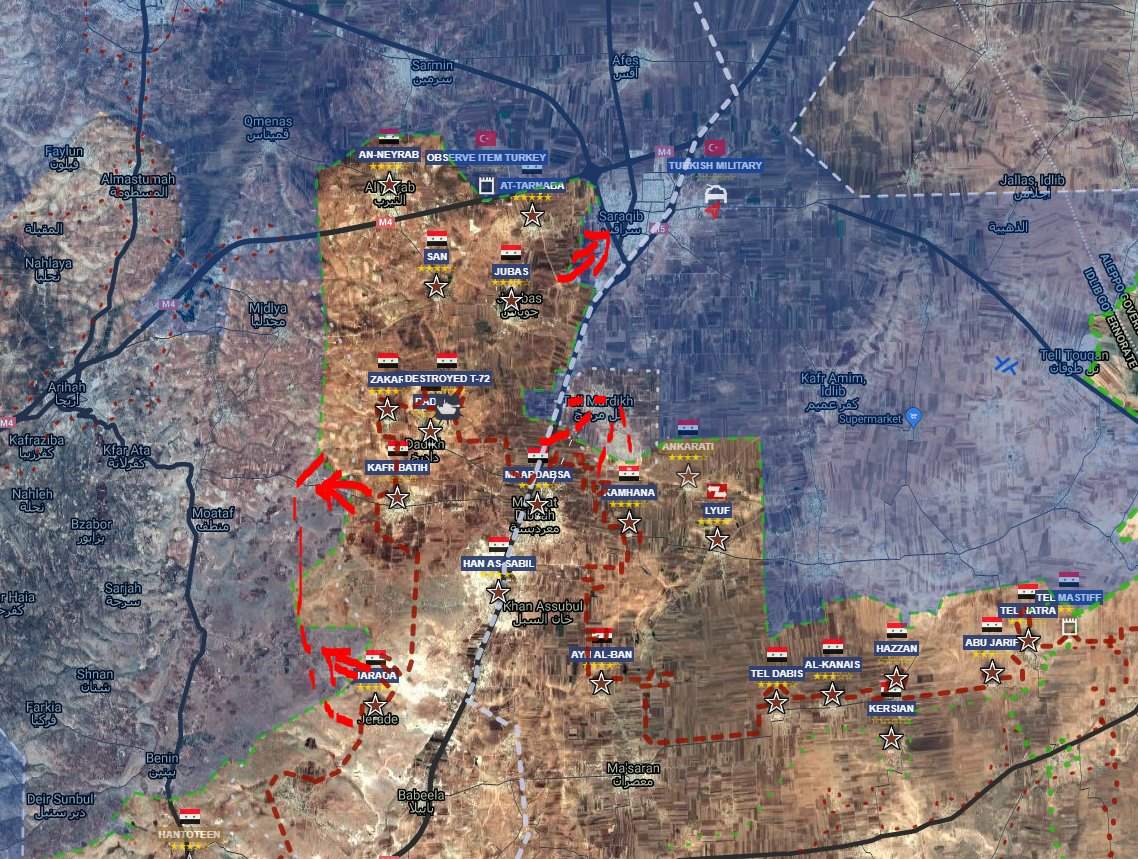 Карта боев в сирии сегодня