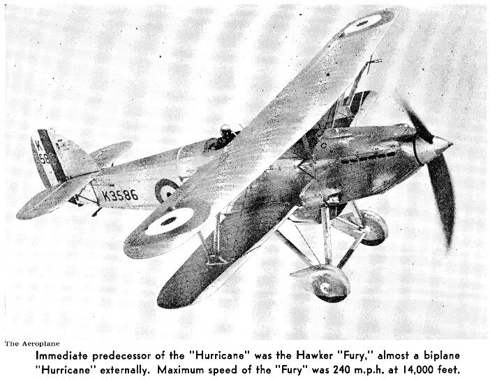 «Hawker Fury», предок главного героя этого рассказа