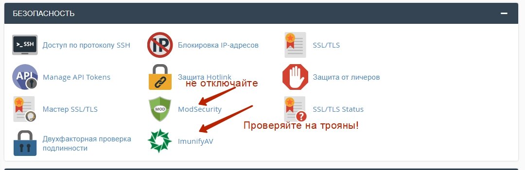 Где найти в  cPanel ImunifyAV