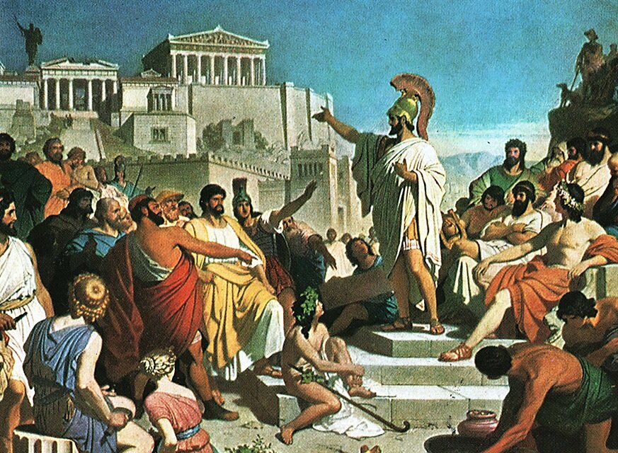 Древние Афины - колыбель западной демократии.
