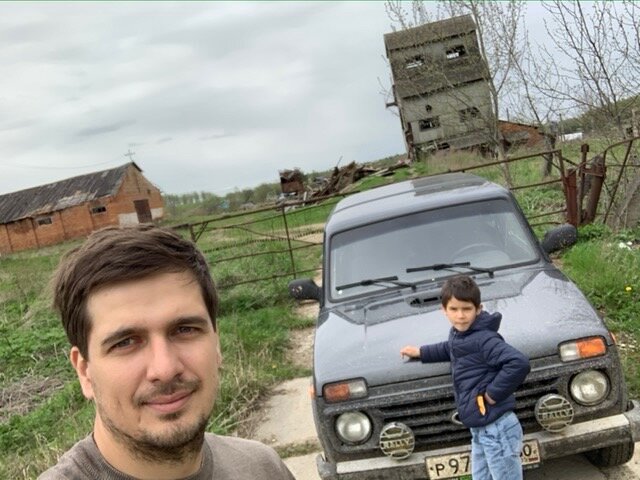 С сыном на Ниве по России.