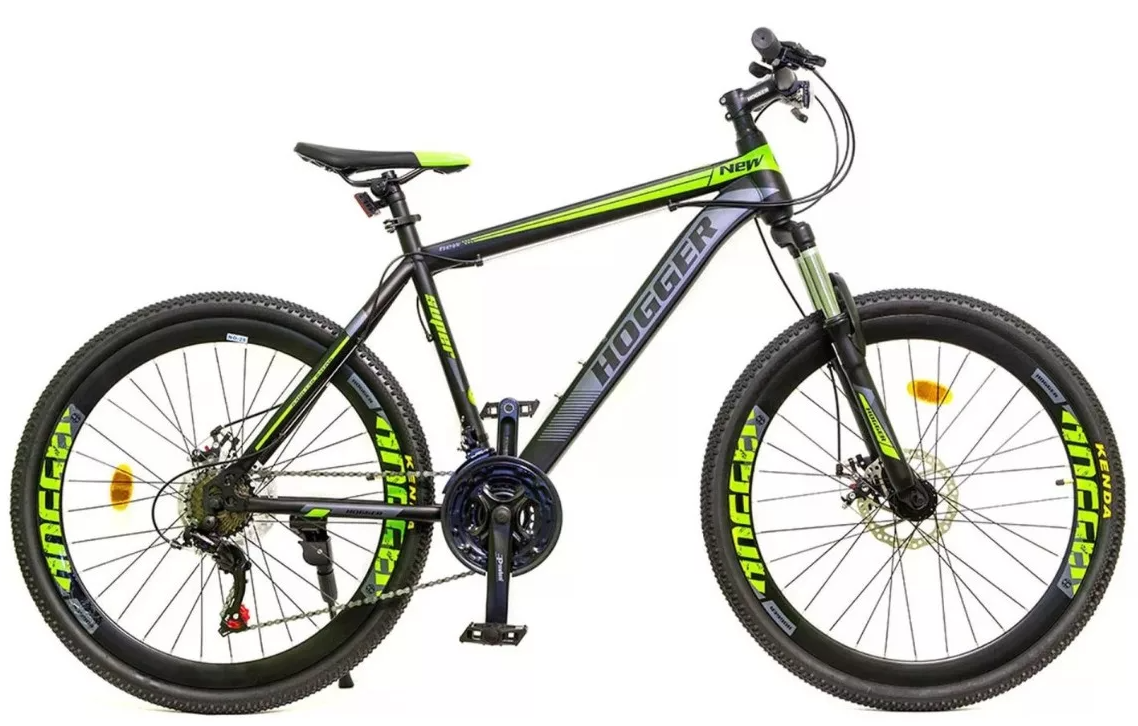 26" Велосипед HOGGER PHOENIX 17", зеленый/серый