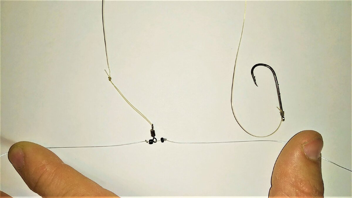 Монтаж поводка очень прост. Если нужно видео, напишите в комментариях - сделаю.