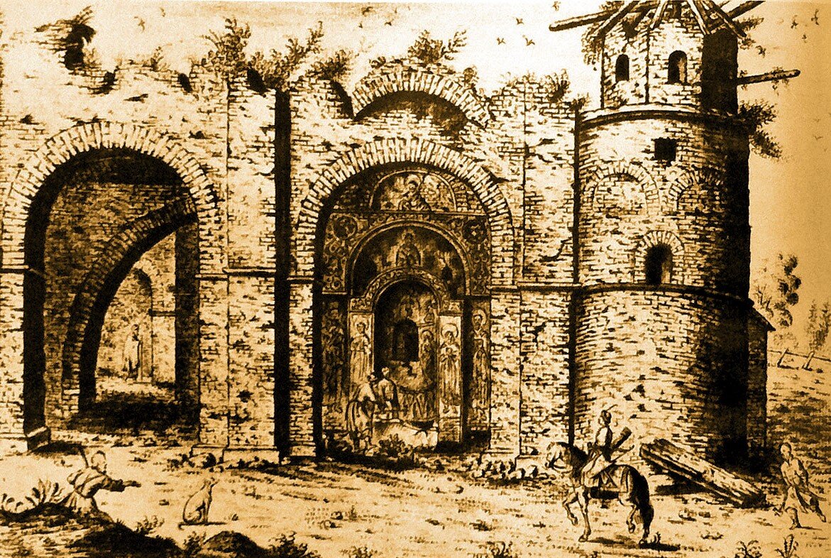 Абрахам Ван Вестерфельд Гравюры руины Киева