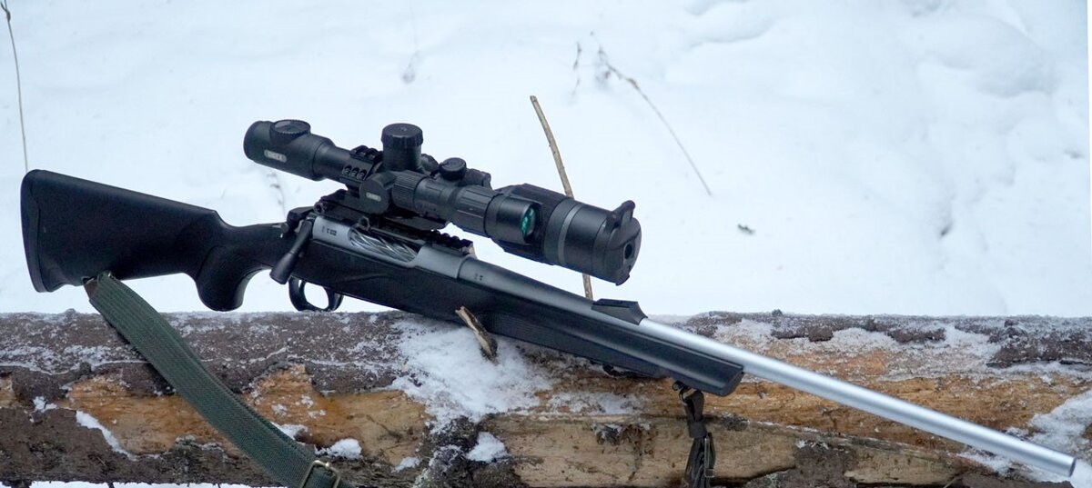 карабин Franchi Horizon с установленным на нем Pulsar Digex N455