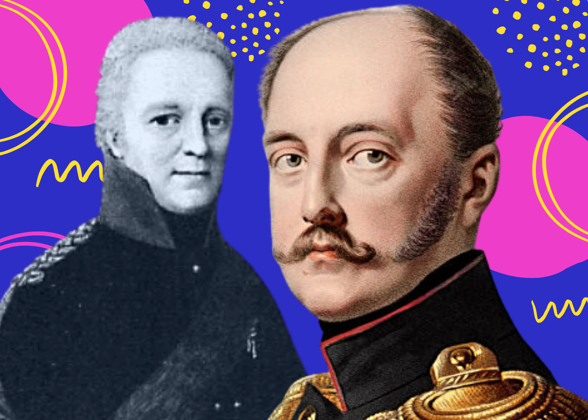 Николай I и Матвей Ламздорф (коллаж)