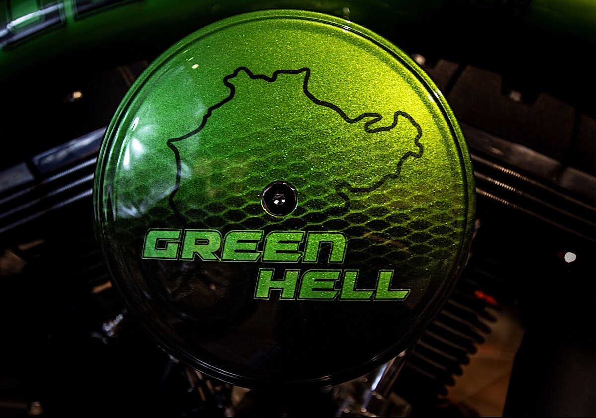Кастомный мотоцикл Green Hell