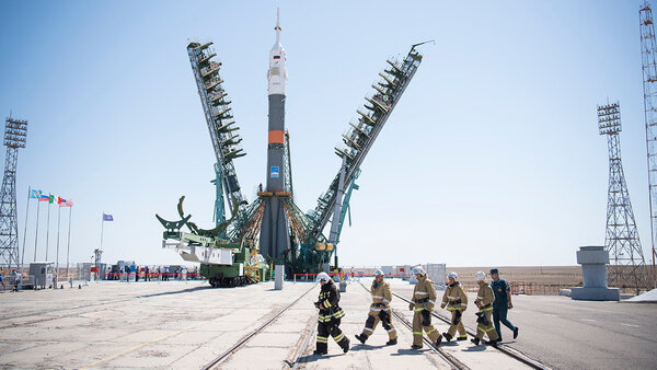 Байконур, Казахстан. Обложка © Getty Images / Joel Kowsky / NASA