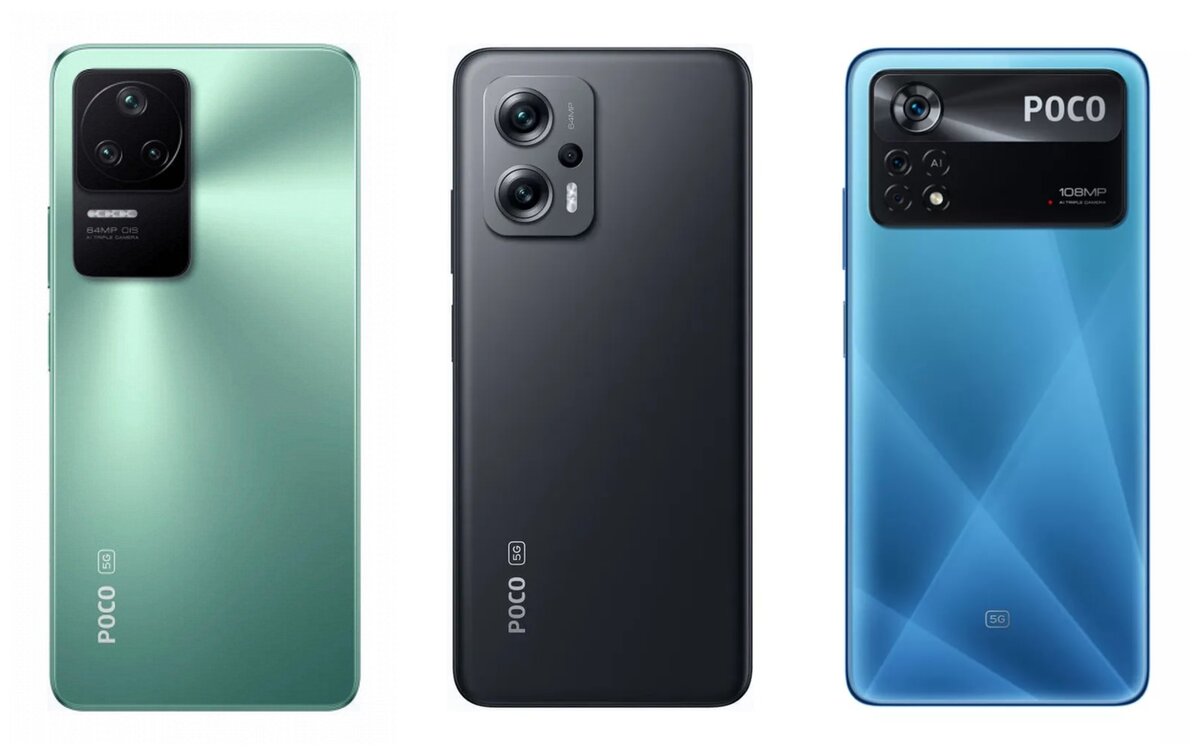    Задняя панель у смартфонов выглядит по-разному. Фото: Xiaomi Poco