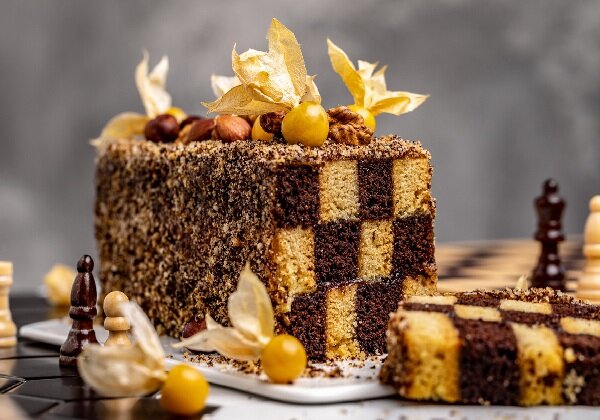 Шахматный торт, рецепт с фото. Как приготовить торт в виде шахматной доски?