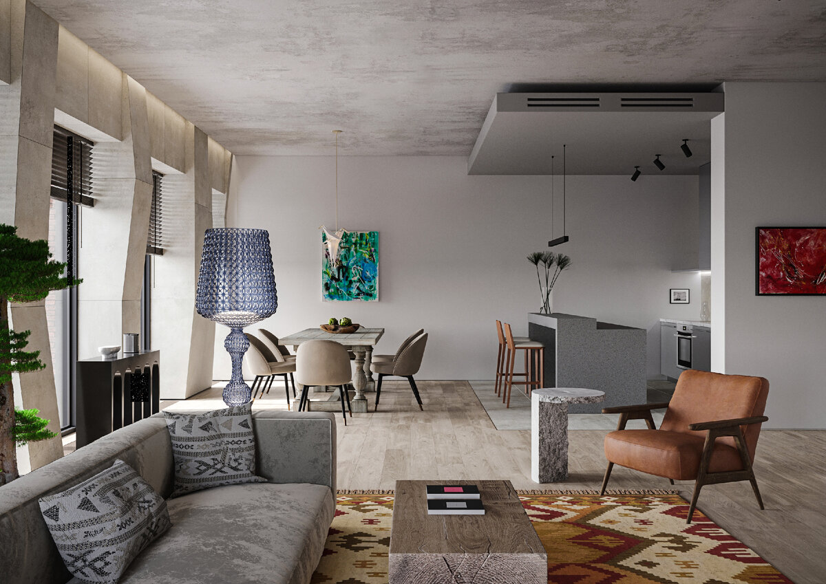 Проект дизайнера Ансара Дорохова с керамогранитом KERRANOVA