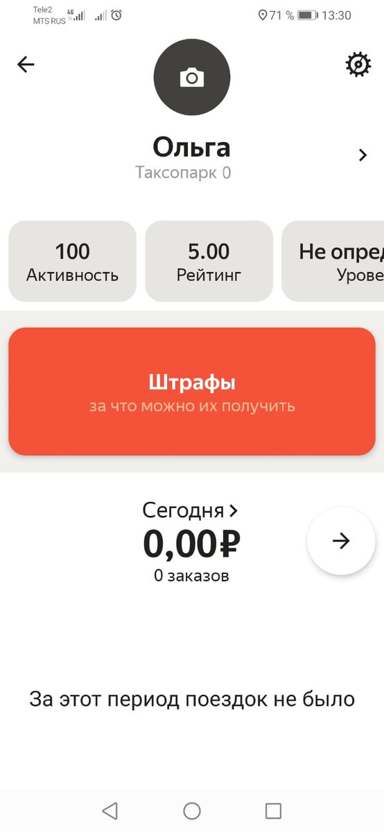 В данном случае под именем указано - Таксопарк 0, это и есть текущий таксопарк, через который сейчас водитель работает.