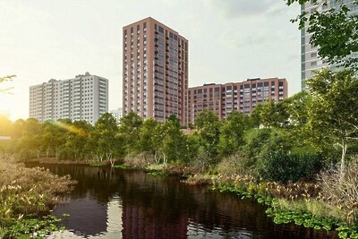    Проект дома по программе реновации на Краснобогатырской улице в Москве © Департамент строительства Москвы