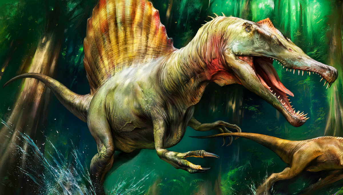 Спинозавр. Крупнейший загадочный хищный динозавр. Интересные факты про динозавра