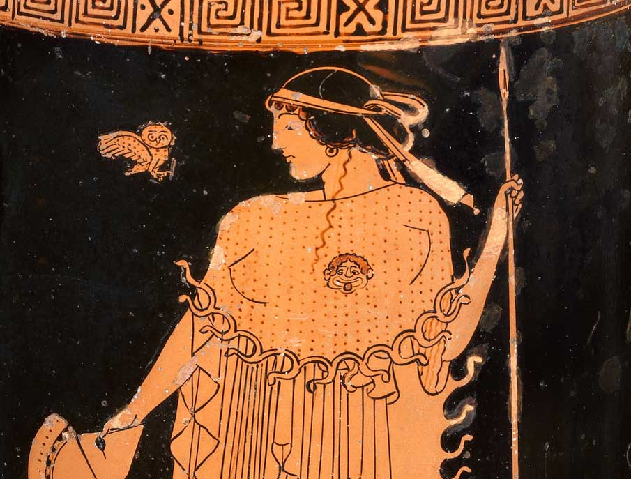 Сова Афины: терракотовый лекитос (масляная фляжка) c. 490–480 гг. до н.э. Метрополитен-музей.