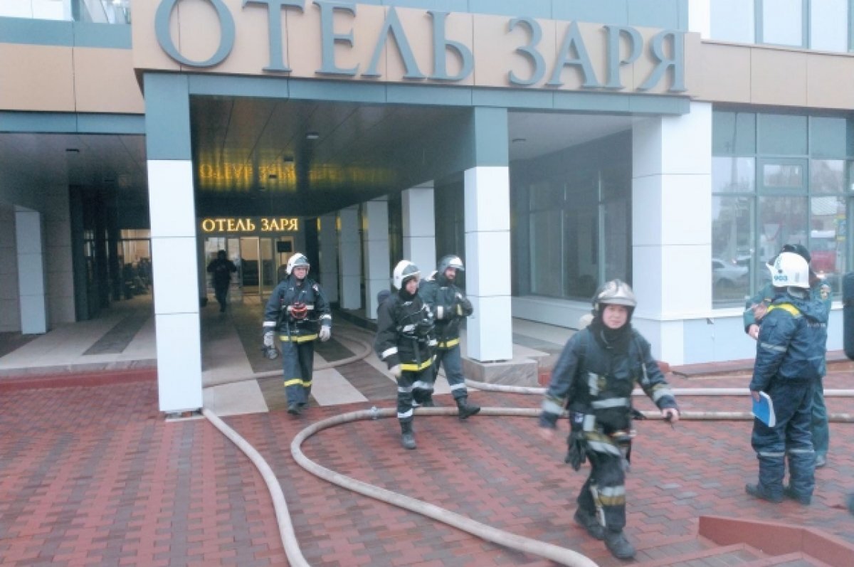    Во Владимире из отеля «Заря» во время пожара эвакуировано 124 человека