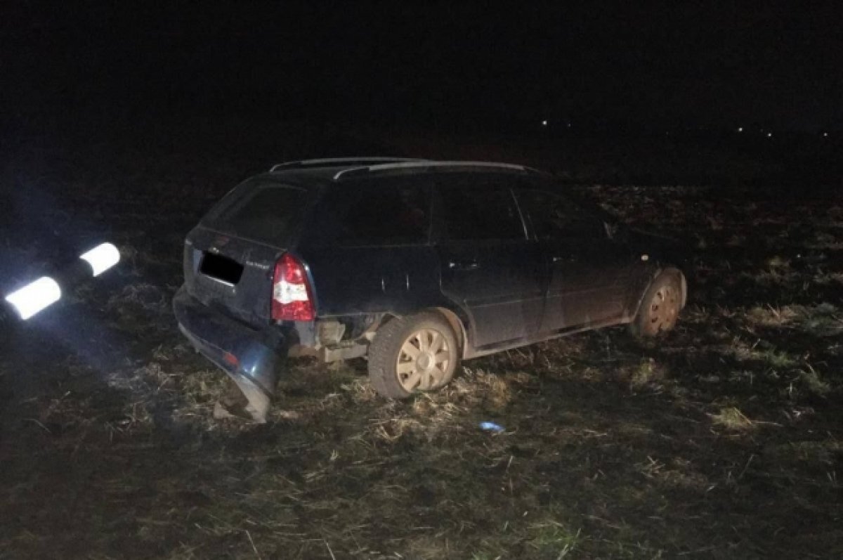    Иномарка вылетела в кювет на трассе в Воронежской области: водитель погиб