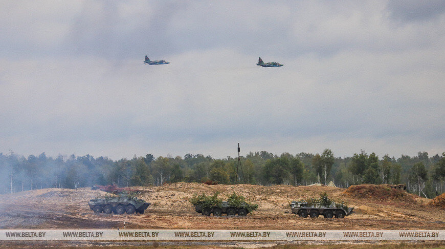    Во время учений. Фото из архива