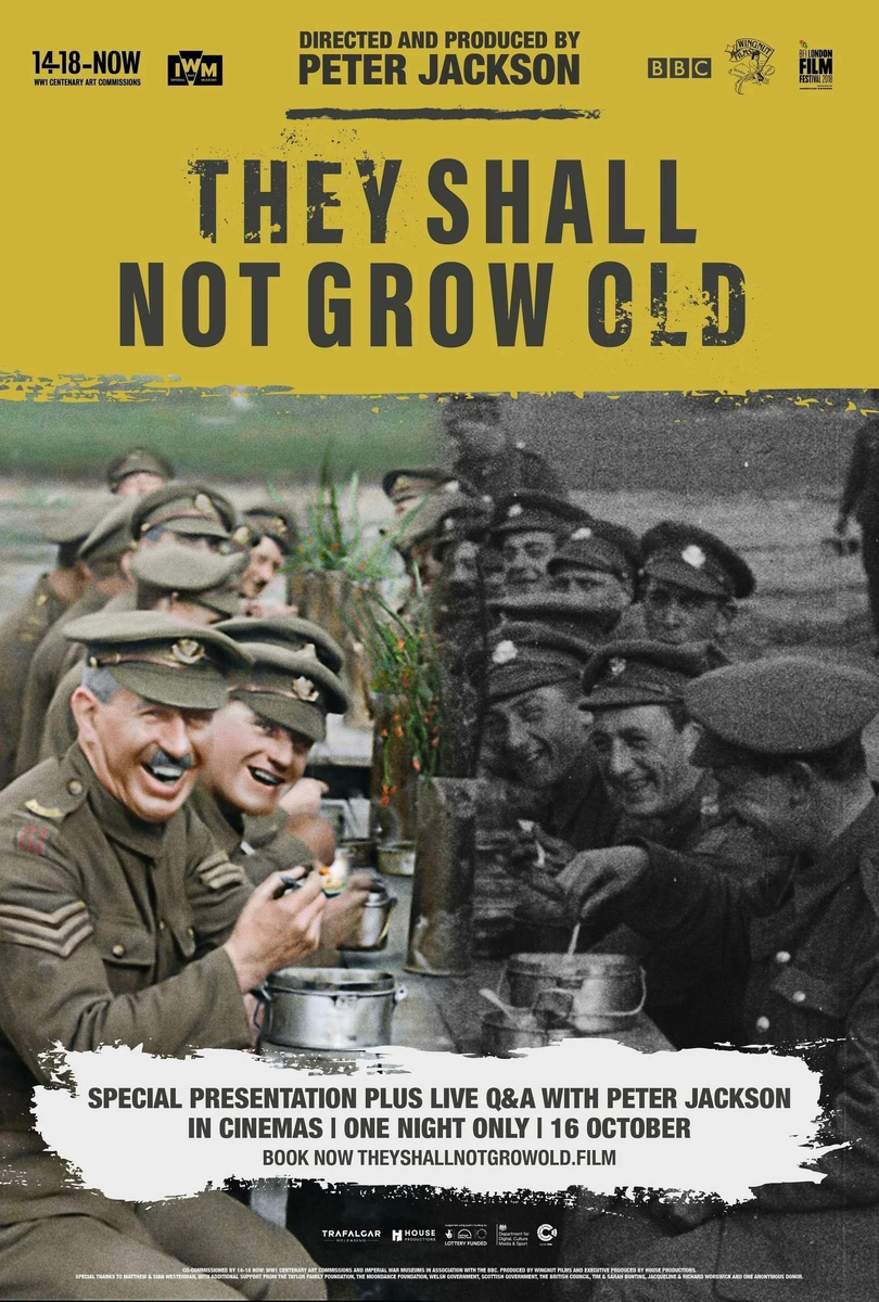 Афиша фильма "They Shall Not Grow Old"(2018)