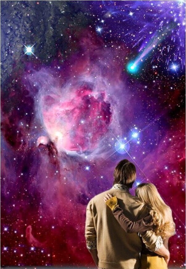 Когда нибудь мы сможем оторваться от земли. Вселенная и любовь. Космическая любовь. Влюбленные в космосе. Вселенная на двоих.
