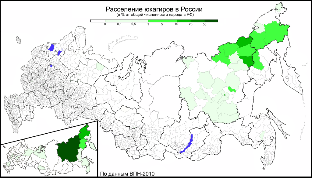 Где проживают ненцы карта