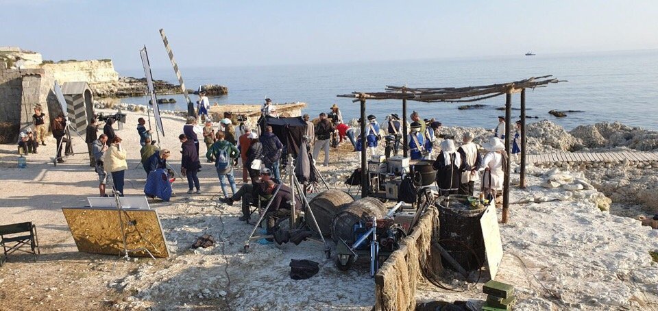 Съемки саги на Херсонесе