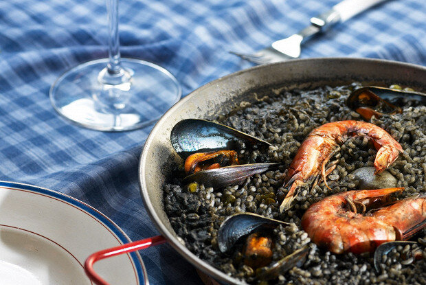 Черное ризотто