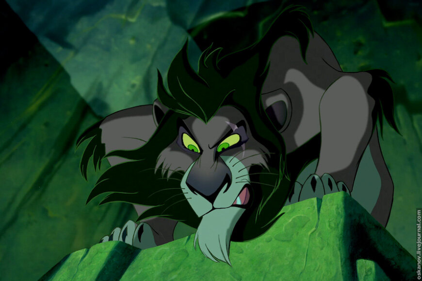 Кадр из мультфильма "Король лев" 