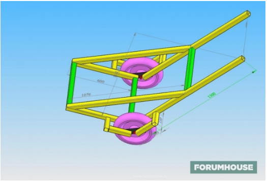 Как сделать садовую, строительную тележку (тачку) своими руками?