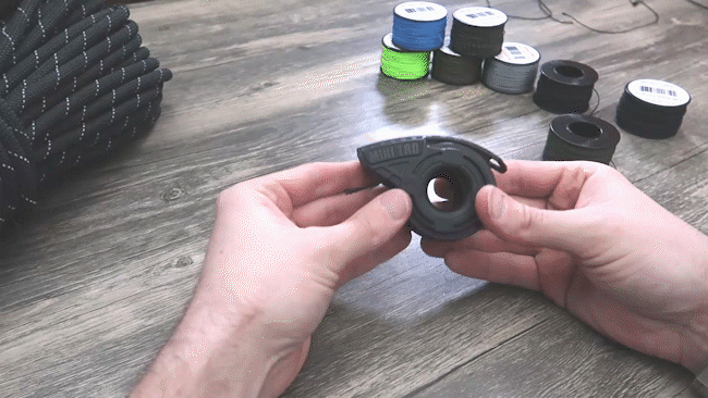 Загрузка паракорда в бокс Mini TRD