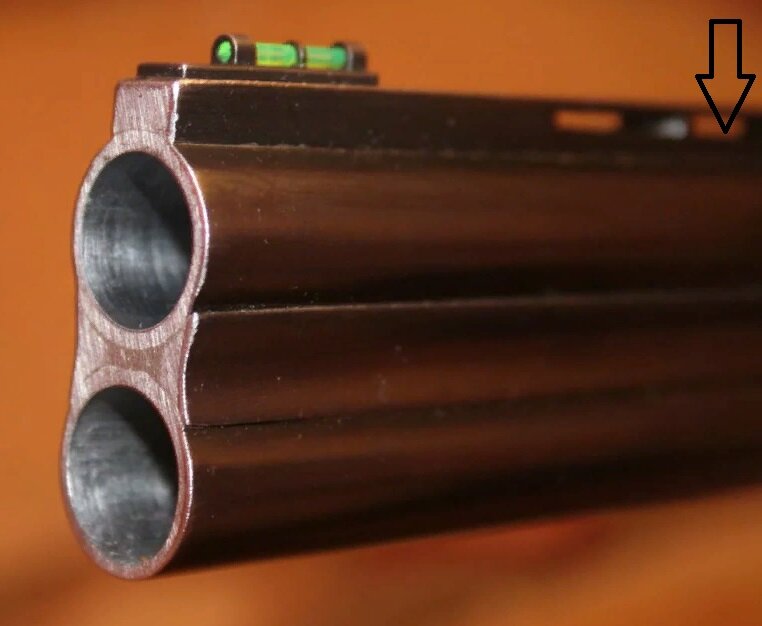 Верхний ствол - чок, нижний - получок