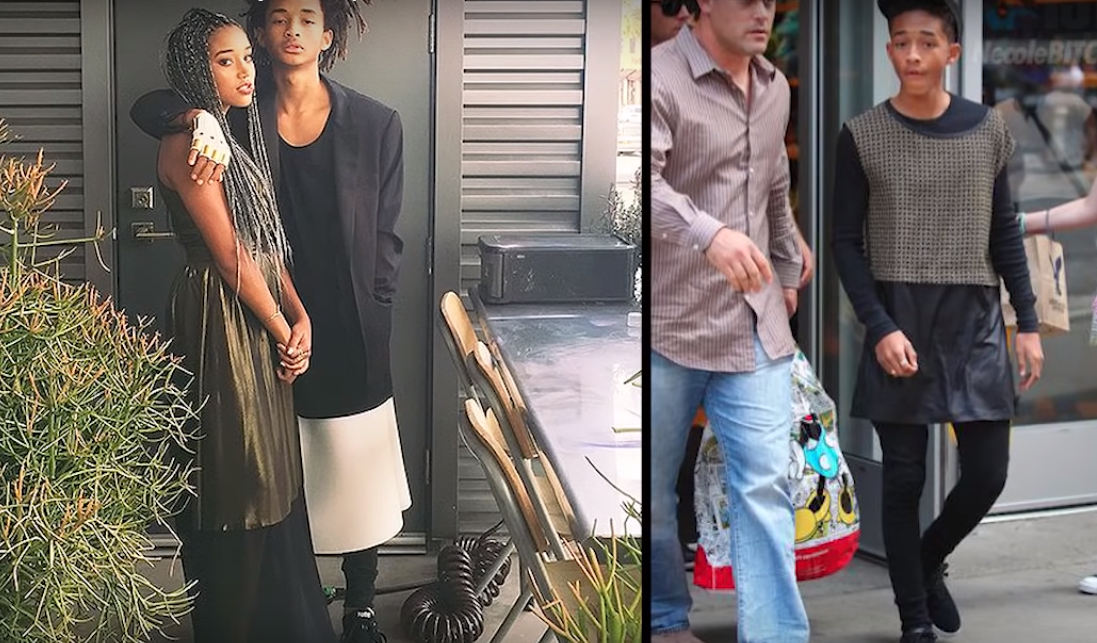 Джейден Смит в юбке