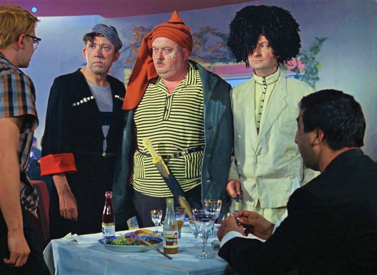 Сцена из комедии.