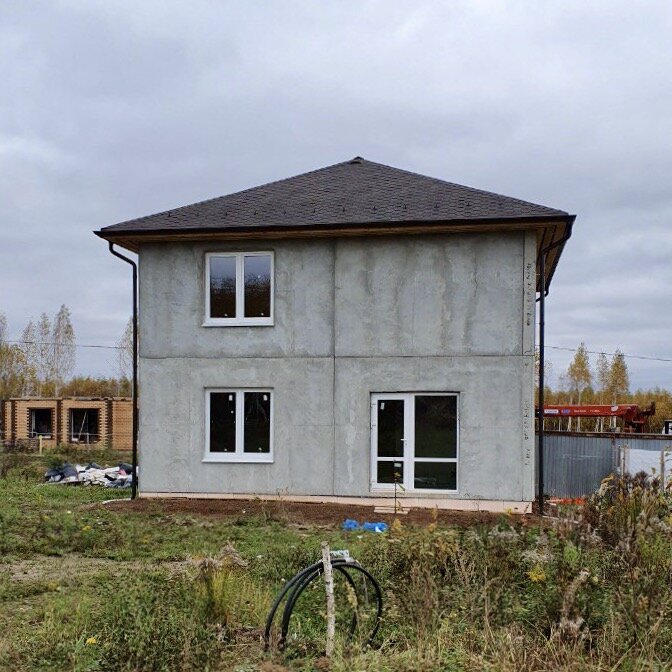 Завершено строительство дома по проекту БП-145 в селе Воскресенское Калужской области. Возведение двухэтажного здания по технологии БЭНПАН заняло всего 5 месяцев!