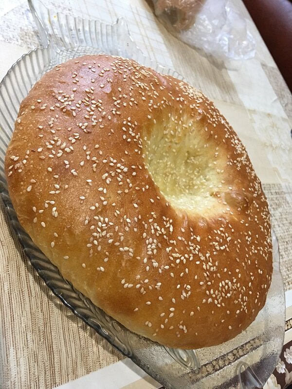 Лепёшка с кунжутом