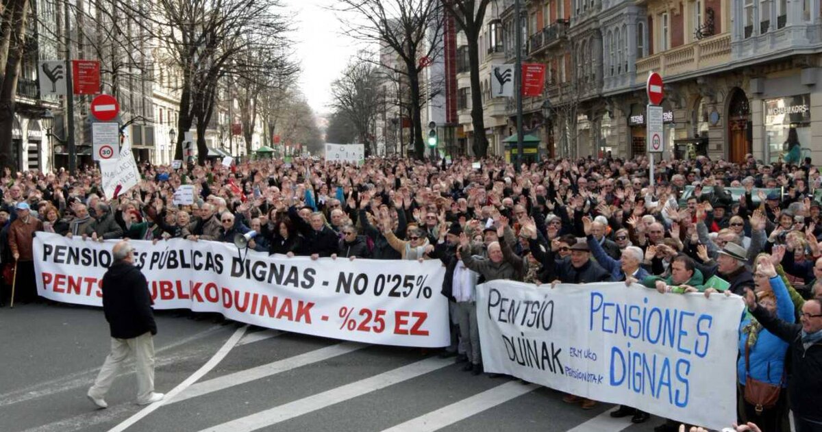 протесты пенсионеров в Испании