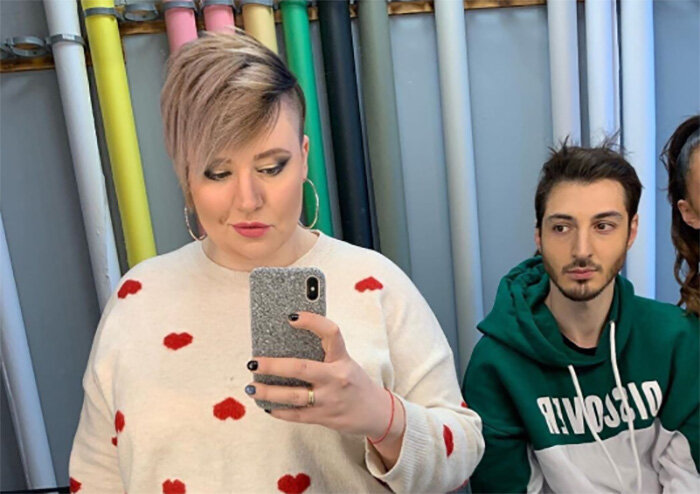 Александра Черно с супругом