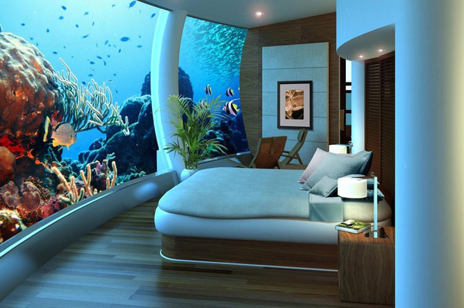 подводный отель Poseidon Undersea Resort
