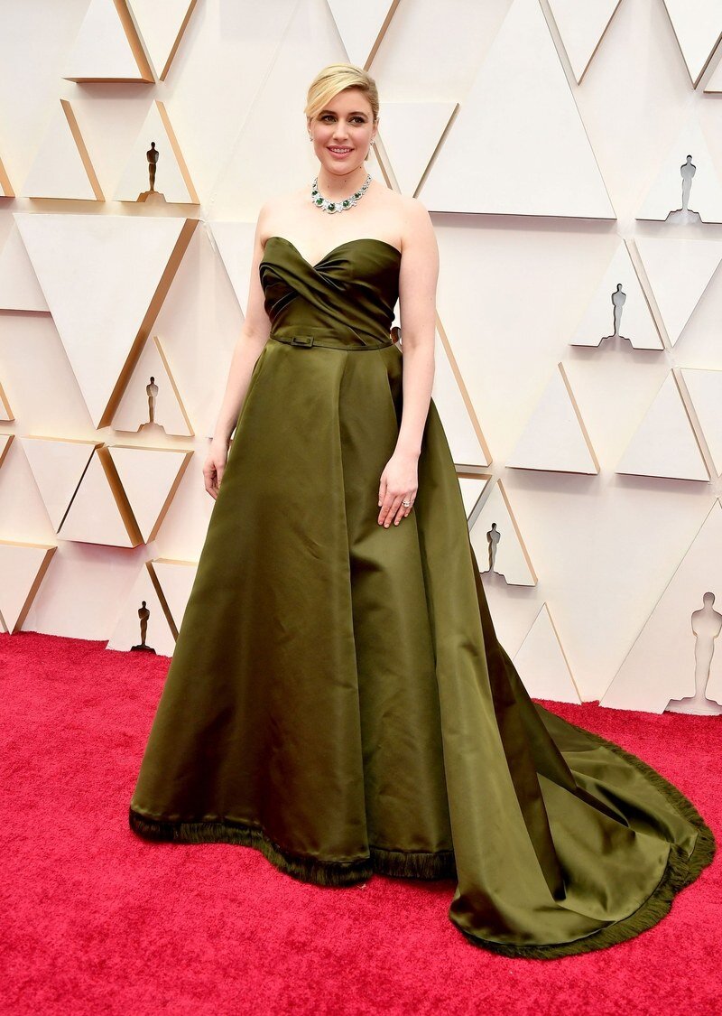 Greta Gerwig в платье Dior Haute Couture