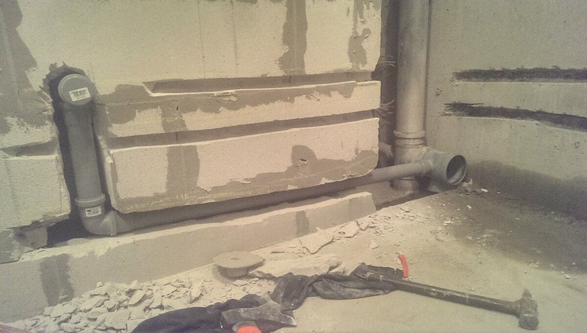 Более того такая же процедура может ждать и при ремонте встраиваемой сантехники
